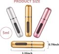 Perfume Refill Bottle 5ml | Mini Refillable Perfume Atomizer Spray | Portable Travel Perfume Container. 