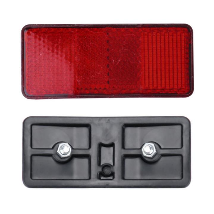 Rear Reflector Red Bike Bicycle Rack Tail Safety Caution Warning ...