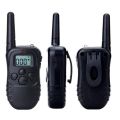 Dog Remote Training Collar Rechargeable Waterproof 330 Yards range Different Modes Available 4 LV vibration, 8LV electric shock, light, beep sound, LCD display black. 