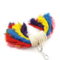 Parrot Colorful Cotton Rope Pet Bird Chew Climb Biting Hanging Toy Cage Decor. 