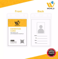 WBM Card Holder - 12 Pcs Exhibition Card PVC, Transparent Exhibition Cover Suitable for All Kind of ID Cards Moisture and Scratch Protection PVC Card Holder. 