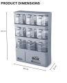 **Kitchen Seasoning Box Masala Box | Spice Rack with Spoon | Easy to Assemble & Disassemble | 6 & 9 Compartment Spice Storage Container | Condiment Jars for Kitchen Storage | Salt & Spices Organizer | pretty Neat Spice Rack for Home Cooking**. 