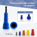 Wire Nuts Twister, Wire Twisting Tool Set Kit Twisting Wire Connector Socket, Wire Twister Tool Kit for Drill Wire Connector Driver. 