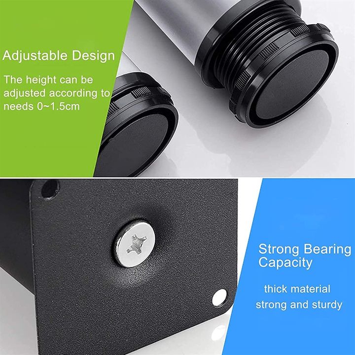 4pcs%20Stainless%20Steel%20%20Adjustable%20Furniture%20Feet,%20Round%20Sofa,Cabinet,Table%20Legs%20,0~15mm%20Height%20Adjustable,%20All%20Sizes%20Available(2inch-12inch)%20-%20Image%202