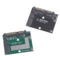 Half height MSATA Mini Pcie SSD To 2.5'' SATA3 6.0gps Adapter Converter Card Tetuo. 