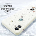 ZeroQiQi for Honor 90 Lite 5G Back Cover Cute Cartoon Starry Astronaut Phone Cover Soft Anti Drop Ultra Thin Phone Case. 