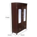 Sc3 wooden 6x4 feet showcase , cupboard almari wardrobe safe cabinet wood. 