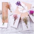 Dry Flower Greeting Card Handmade Wish Card Message Cards Love Card For Wedding Birthday Valentine's Day. 