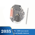 For MIYOTA 2035 Movement+Movement Handle 2035 Non-Calendar Three-Needle High-Precision Quartz Watch Movement Replacement. 