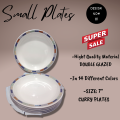 Plates- 7" Inch/ Small Size Curry Plates/ Pack of 6/8 / Melamine/ Dinner Set Loze Plates. 