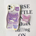 Cute Kuromi Melody Bracket Bracelet Phone Case For Infinix Hot 30i 40i 20 30 12 9 Play 20i Note 30 Smart 8 7 6 Plus 6 HD Tecno Spark GO 2024 20 20C Soft Back Cover Shockproof Full Protection Cartoon Silicone TPU. 