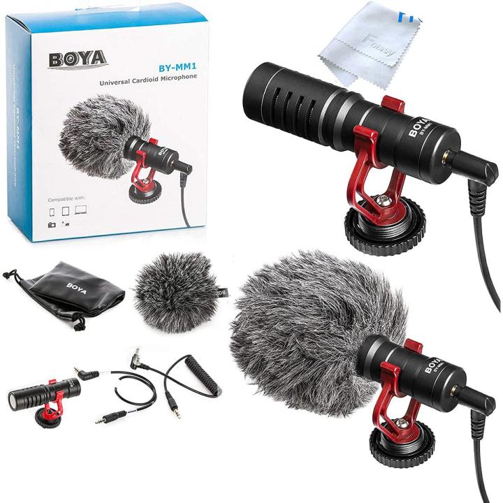 1 YEAR OFFICIAL WARRANTY - BOYA BY-MM1 MM1 Compact On-Camera Video Microphone Vlogging Recording Mic 100% Original