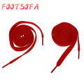 【FOOT SOFA】 Flat Shoe Laces Bootlaces Trainers Skate Strong Shoelaces red. 