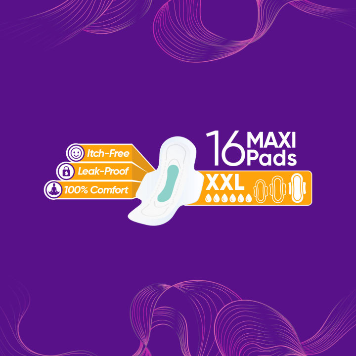 NoFea%20Eazy%20Napkin/Sanitary%20Pad%20Maxi%20XXL%2016%20Pack%20-%20Image%206
