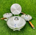 Sonex Royal Metal Finish Cookware set with Glass LID Gift Pack of 12 pcs Heavy weight Stylish latest Model set unique product trending items. 