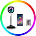 Sunset Lamp Remote Control Sunset RGB Projection 16 Color Changing Sunset Light 180 Degree Rotation USB Sunset Glow Lamp Visual Romantic Ambient Night Lights for Photo Video Bedroom Home. 