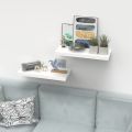 PAKWOOD Set Of 2 Large ( 20 inch x 5 inch) Pretty Floating Wall Shelves (Customize). 