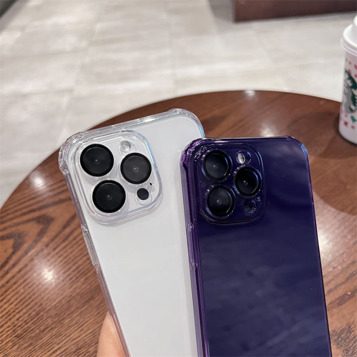 Luxury%20Plating%20Transparent/%20Deep%20Purple%20Case%20For%20iPhone%2014%20Pro%20Max%20Silicone%20purple%20Cover%20funda%20(%20Purple%20-%20Transparent%20%20)%20-%20Image%206
