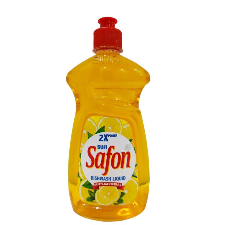 Safon Dishwash Lemon Liquid Bottle 475ml