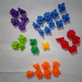 Starter DIY Building Blocks Manual Assemble Jigsaw Puzzle Craft Kids Intelligence and Educational Toys - Letter Threaded / Gear / Beautiful Dudu / Digital Inset / Childlike Heart /BulIet /Block Building. 