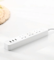 Xiaomi Mi Power Strip 3 Sockets / 3 USB Ports - White | Mi Power Strip | Xiaomi Power Strip Fast Charging With 3 Smart USB Plugs And 3 Standard Sockets Support 2A Quick Charging Plug Board | Mi Power Strip | Mi Leads and Switch Board |. 