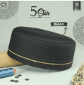 5 Star Black Color Islamic Namaz topi Prayer Cap Namaz Hat. 