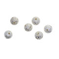 NYT 20 Pcs Engraved Jewelry Making Beads Metal Ball 12X12Mm Round Lantern. 