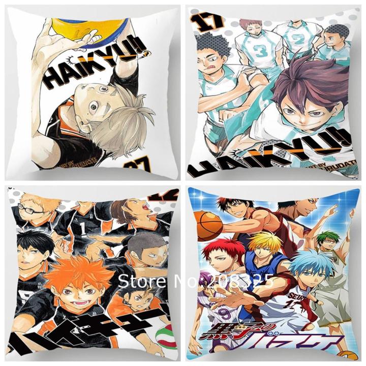 ZENGIA Anime Manga Haikyuu Pillow Case Cushion Cover Cartoon Character Pillow Cover Decorative Pillows For Sofa Car Pillowcase