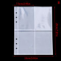 10pcs Standard Clear Plastic Photo Album Transparent A5 Binder Refill Sleeves. 