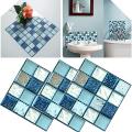 Mosaic Wall Tile Stickers 10 Pieces, DIY Self Adhesive Waterproof Sticky Wallpaper, Kitchen Bathroom Tile Wall Art Decals Home Decoration size : 10cm x 10cm. 