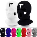 Fashion Men Women Embroidery Balaclava Warm 3 Holes Full Face Cover Broken Heart Hood Knitted Balaclava Face Mask Winter Ski Mask for Winter Adult Supplies Vintage. 
