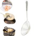 Mesh Stainless Steel Food Frying Oil Filter Pot Fry Strainer Deep Fryer. 