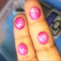 Original Elegant Pink Ruby Star Real (Star Yaqoot) 7.5crt Gem Stone (nag) For Ring Pendant. 