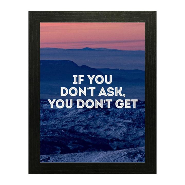 Motivational Quotation Frames, Quotation for Office Wall Decor-Raqeeq QF55