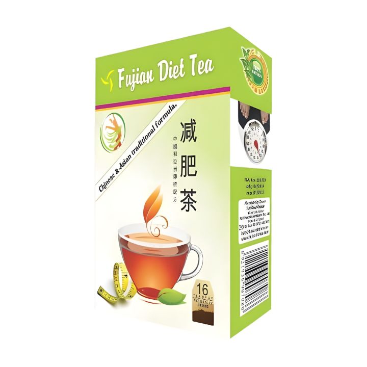 Fujian diet tea, Pack of 16, Weightloosing tea, Diet tea for weight loss, Natural ingredients, Slimming herbal blend, Promotes metabolism and Detoxification, Energize your weight loss journey with this convenient pack of 16 tea bags.