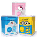 Electronic Piggy Bank, Mini ATM Password Money Bank Cash Coins Saving Box for Kids, Cartoon Safe Bank Box Perfect Toy Gifts for Boys Girls. 