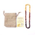 14-50cm Natural Baltic Amber Teething Necklace for Baby Raw Amber Handmade Original Irregular Amber Beads Certified Jewelry. 