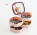 Rotatable 4 layers jewellery organizer random color organizing jewellery good quality. 
