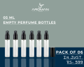 5ml Perfume Mist Spray Bottles Refillable Mini Empty Travel Clear Refillable Atomizer Glass Bottles 6pcs (5ml). 