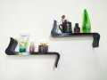 2 Pieces Wall Mount Hanging Shelves Floating Shelf Wall Mounted High Quality Wall Shelf Design For Living Room,Office,Bedroom, Beautiful Shaped Wooden Shelves For Wall Decorative Wall Hanging Shelf Wood, Storage Shelves & Floating Wall Shelves. 