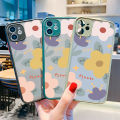 Hontinga for Samsung Galaxy A52S 5G Cover Painting Flowers Case Edge Frosted Transparent Phone Cover. 