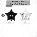 Set of 58 pcs Happy Birthday Decoration Theme Black & Silver Color For Birthday Party, Celebrations and Decorations, Birthday Boy, Birthday Girl party, Best Birthday theme for your Love one. 