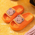 Children Slippers Summer Cartoon Bear Home Shoes For Boy Girls Soft Eva Flat Heel Slippers Beach Child Kids Baby Slides. 