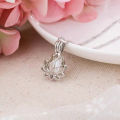 Luminous Glowing In The Dark Moon Lotus Flower Shaped Pendant Necklace For Women Yoga Prayer Buddhism Jewelry Cuilei. 