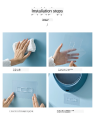 Wall-Mounted Storage Box Waterproof and Dustproof Bathroom Organizer Beauty Toiletry Kits Makeup Box. 