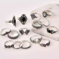 10 Pieces Ring Set For Girls Wave Twist Pearl Finger Rings For Women Wedding Gift Retro Infinite Adjustable Ring Set For Women Birthday Gift Pack of 10 Rings For Girls Soomas Jewels. 