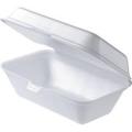 Burger Box Disposable,  Foam Box Container for Burger/Snack/Food - Square- Pack of 50, 40, 30, 20, 10 pcs ( 1pc extra per 10 pcs. ). 