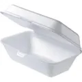 Burger Box Disposable,  Foam Box Container for Burger/Snack/Food - Square- Pack of 50, 40, 30, 20, 10 pcs ( 1pc extra per 10 pcs. ). 