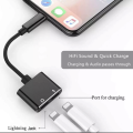 4 in 1 iPhone Dual Lightning PUBG Gaming Splitter Adapter for 7 / 8 / / X Headphone Adapter Cable Connector tws dongle. 