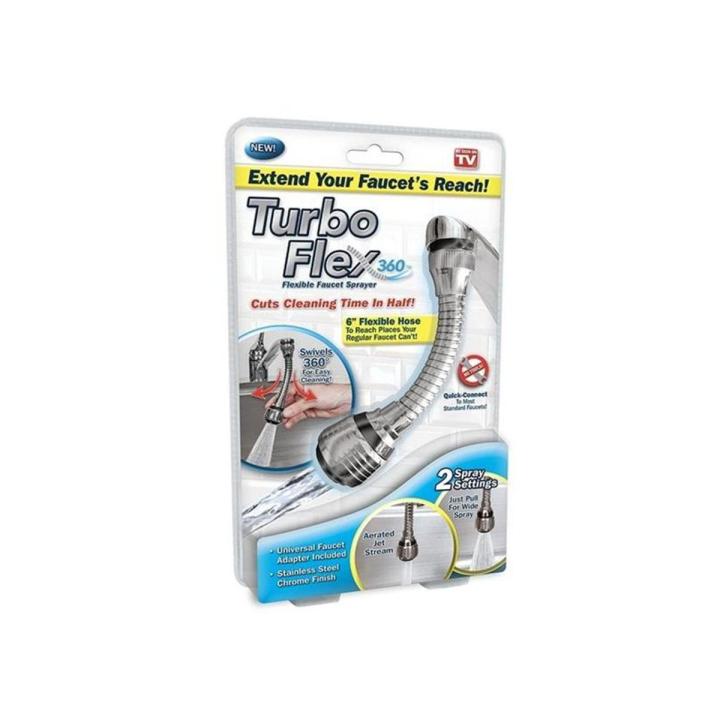 Turbo Flex 360 Flexible Faucet Sprayer